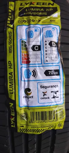 Pneu 185/60/15, importado de alta qualidade