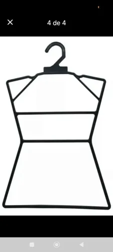 300 Cabides corpinho infantil novos preto