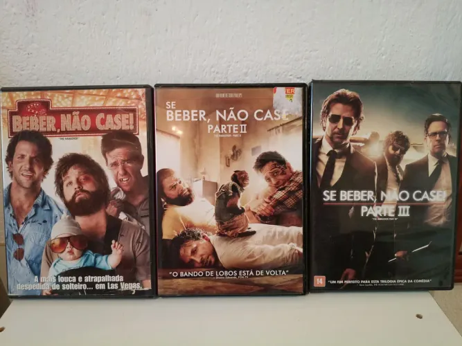 FILMES DVDS COLEÇÃO SE BEBER NAO CASE