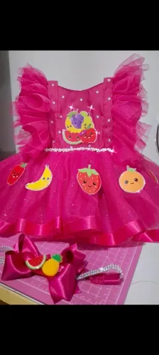 VESTIDO DE LUXO ROSA