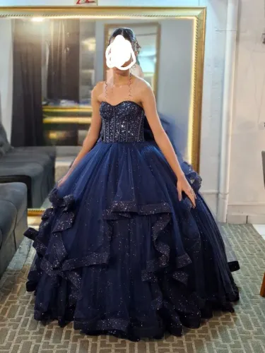 Vestido debutante tema noite estrelada