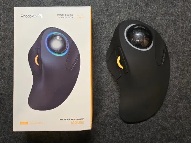 Mouse Trackball ProtoArc EM03 Sem Fio Bluetooth USB-C