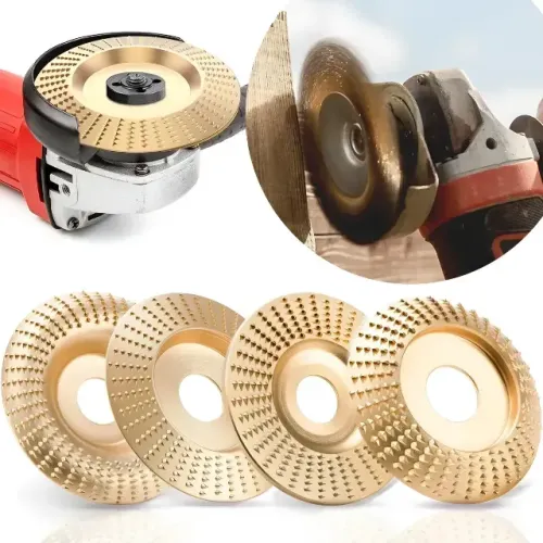 Kit 4 Disco Desbaste Para Escultura Em Madeira Lixar Ângulo