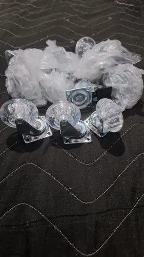 Vendo 12 rodízio de silicone gel antiriscos com base de chapa metálica 