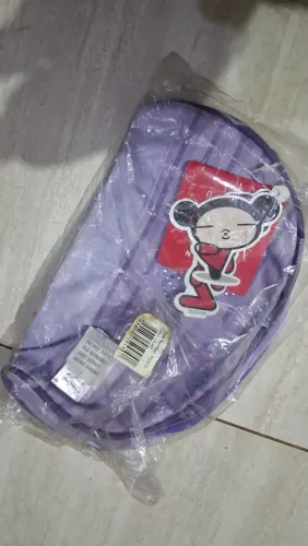 Estojo escolar Pucca lilás antigo vintage anos 2000