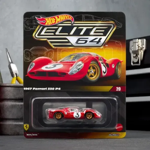 Miniatura Hot Wheels Elite 64 1967 Ferrari 330 P4 Red Vermelho
