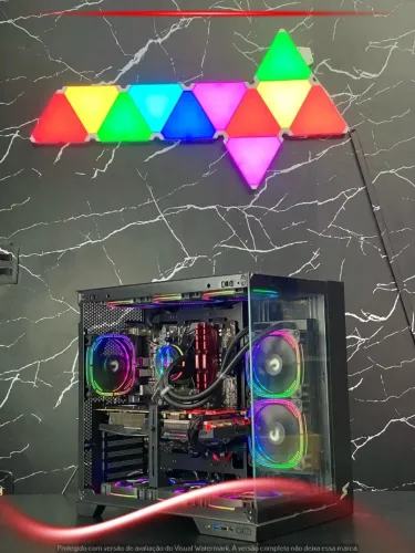 Computador Gamer Ryzen 5 5500 GTX 1070Ti 8GB SSD 512GB com water cooler 240mm