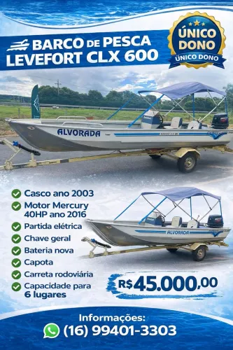 Barco de pesca Levefort CLX 600