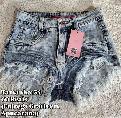 Shorts Jeans Feminino