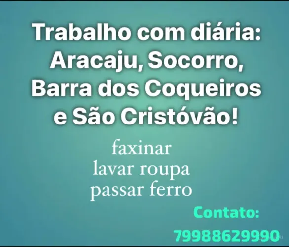 Trabalho com diária!