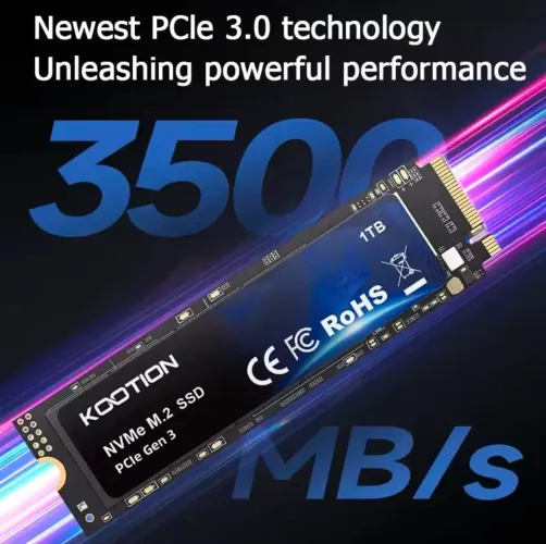 SSD NVME 512GB 3500MB/S Kootion