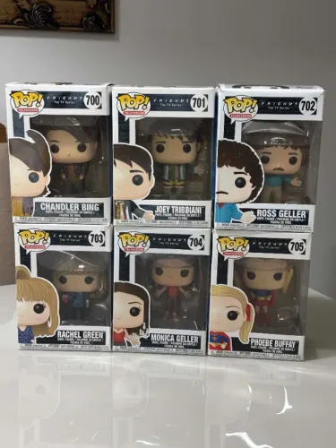 Coleção 6 Funko Pop Friends - Coleção Completa Wave 2 (2018) - Original