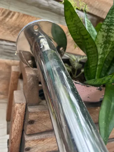 Barra de inox polido tubular (corrimão) 