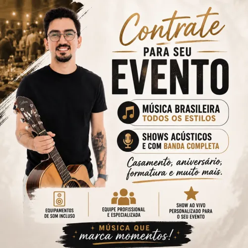 Show ao vivo em seu evento 