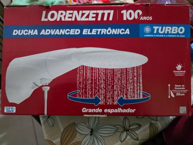 Ducha Advanced Lorenzetti Multi temperatura com pressurizador 