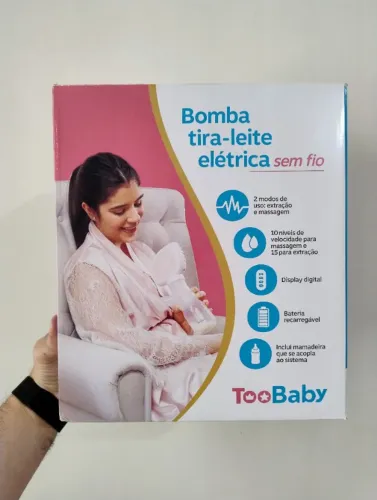 Bomba Tira-Leite Elétrica Sem Fio TooBaby - Nova, Nunca Usada