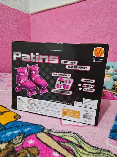 Patins Roller Infantil Ajustável Quad (30-33) DM Radical - ?O?O ? CAI?