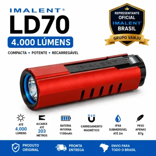 Lanterna Imalent LD70 4000 Lumens Recarregável EDC*Original* Varias Unidades Disponiveis