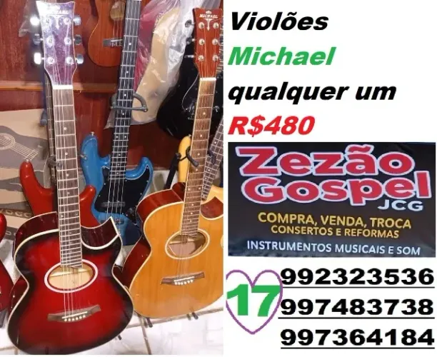 Violões Michael qualquer um por R$480