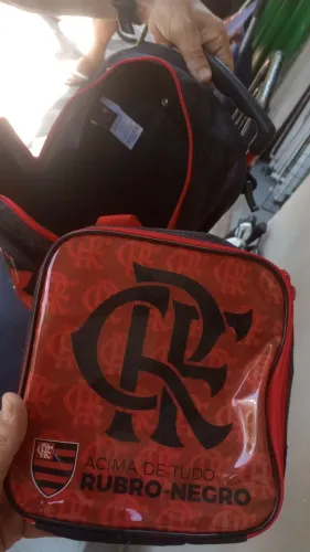 Mochila e lancheira FLAMENGO mirim