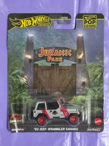 Hot Wheels Premium - Jurassic Park - 92 Jeep Wrangler Sahara - Pop Culture