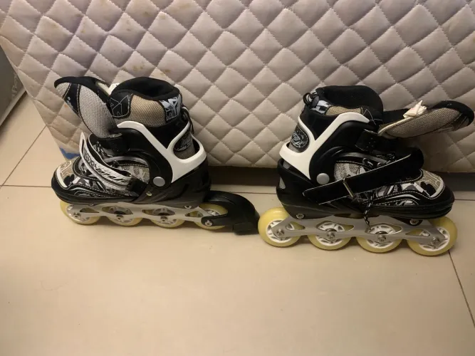Patins Inline Roller Semi Profissional Base Alumínio Abec 7 - Long Fen