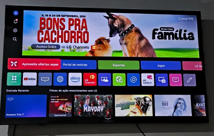 SMART TV LG - WEBOS + AMAZON FIRE TV STICK