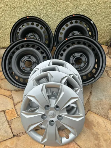Jogo de Rodas de Ferro Aro 16 Hyundai Nova
