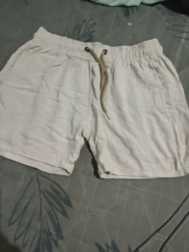 Bermuda masculina Short de linho