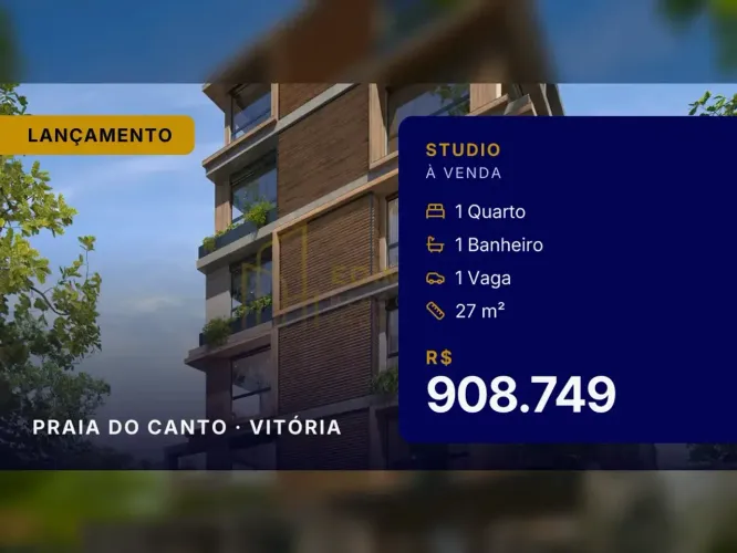 Studio Garden na Praia do Canto: onde espaço e localização se encontram!