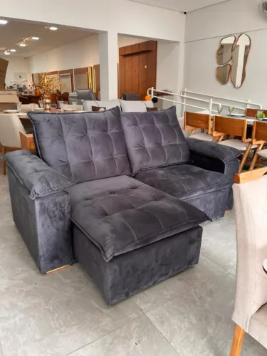 Sofá Retrátil Reclinável com Molas Ensacadas APENAS 2.499,00 A VISTA