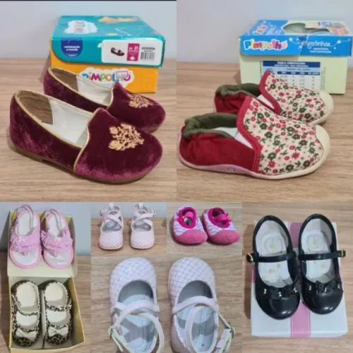 Enxoval sapatinhos de menina bebê 