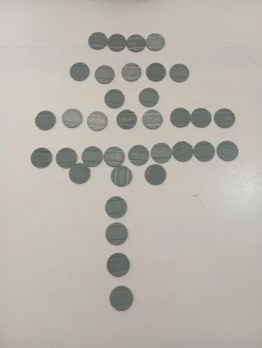 Lote de 35 Fichas Telefônicas - LOCAL
