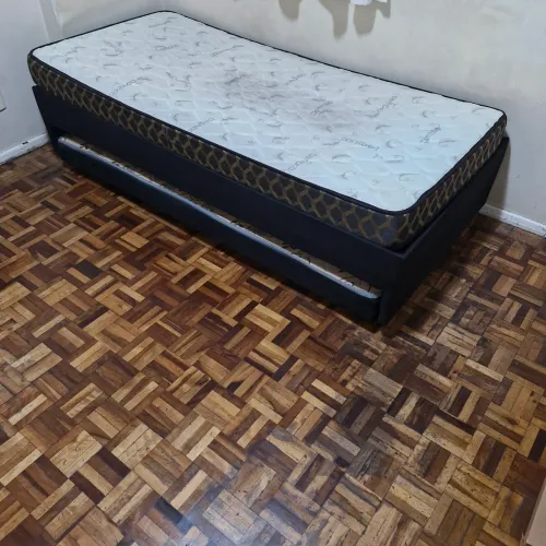 Cama de solteiro bicama Orthocrin com colchão bamboo d33