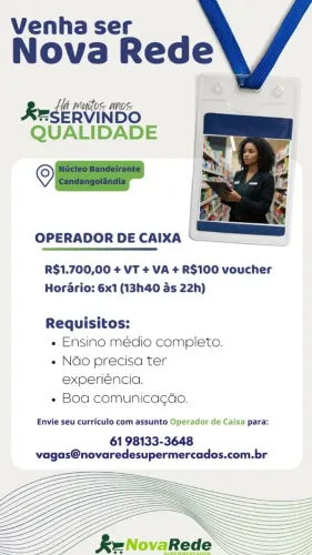 OPERADORA DE CAIXA DE SUPERMERCADO