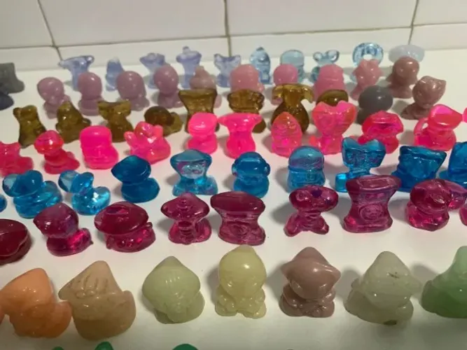 Lote 110 Unidades Geloucos Gelocosmicos Coca Cola Miniatura Boneco