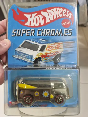 HOT WHEELS SUPER CHROMES - 2003 - BLISTER LACRADO - COR PRATEADA