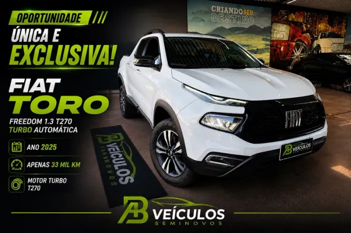 Fiat Toro Freedom 1.3 T270 4X2 Flex AUT 2025