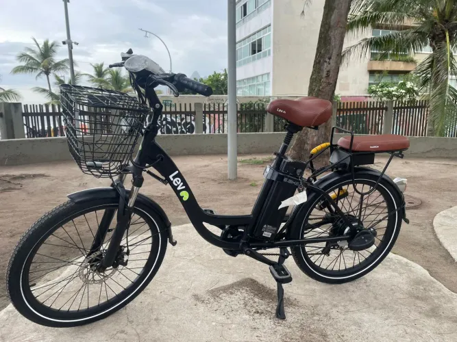 E BIKE L PRETA LEV BICICLETA ELETRICA