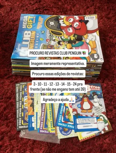 Club penguin livros e revistas