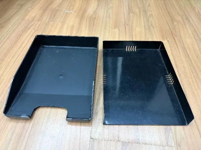 2 bandejas organizadoras de papel para escritório