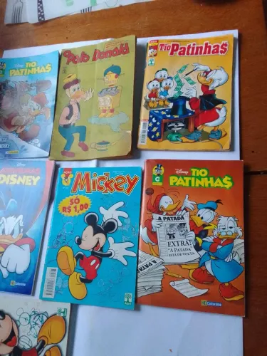 Lotes 6 gibis Disney Mickey tio patinhas