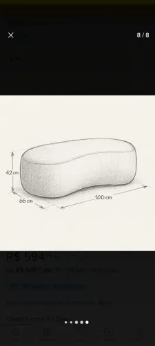 Puff curvado