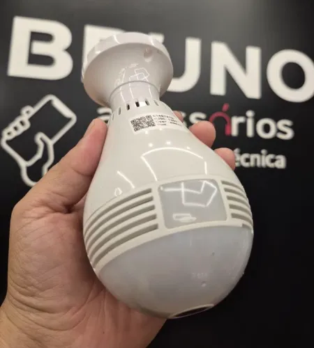 Câmera Lâmpada Wi-Fi 360º panorâmica VR