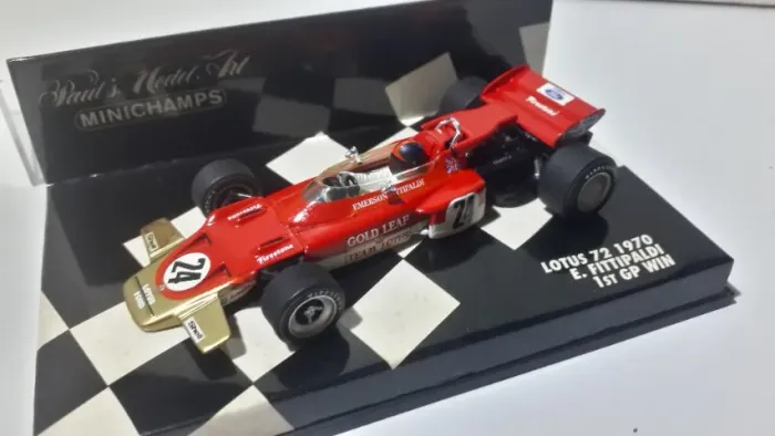 F1 1/43 Lotus 72 E. Fittipaldi 1st Gp 1970 minichamps