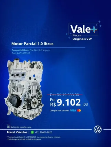 Motor GOL FOX UP VOYAGE 1.0 original