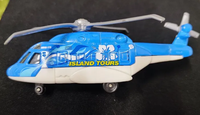 Miniatura Vintage de Helicóptero Island Tours