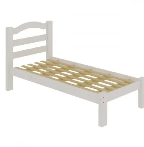 CAMA DE SOLTEIRO BRANCA ( NOVA)