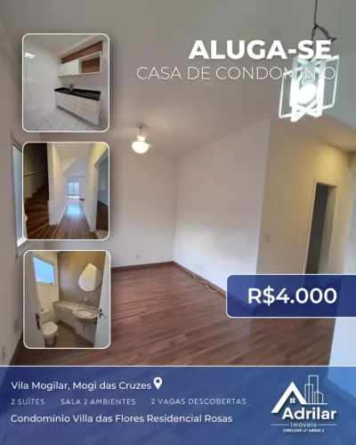 Imóvel para aluguel com 78 metros quadrados com 2 quartos em Vila Mogilar - Mogi das Cruze