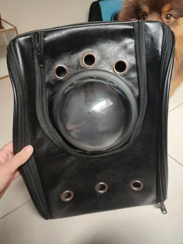 Mochila de Transporte Pet Couro